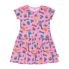 pippi Pippi Longstocking Party Pippi Short-sleeve Dress Pink